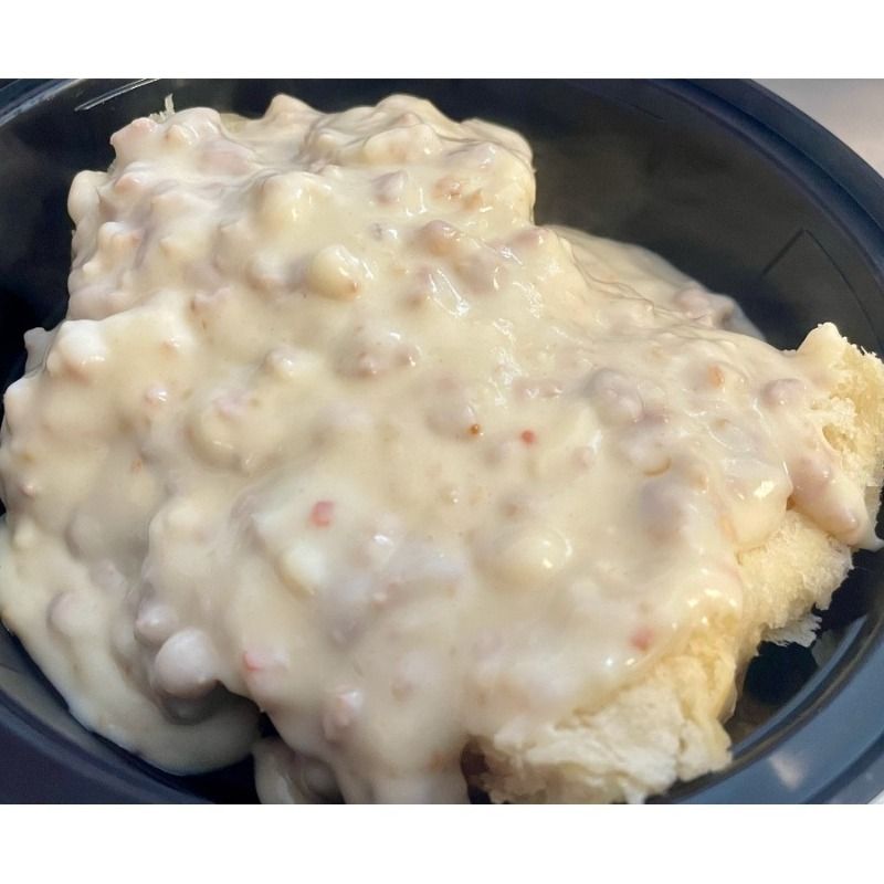 Italian Sausage Gravy and Biscuit